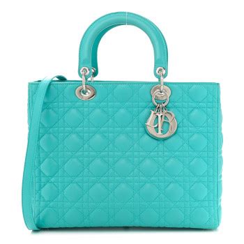 lady dior turquoise|Dior Large Lady Dior Turquoise Cannage Lambskin .